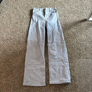 baby blue h&m divided straight leg jeans (size 2)